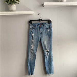 High Waisted Ankle Jeans